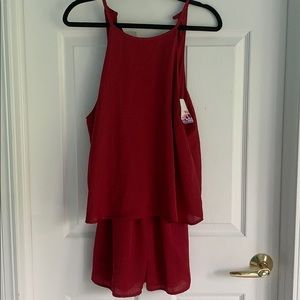 romper with overlay top